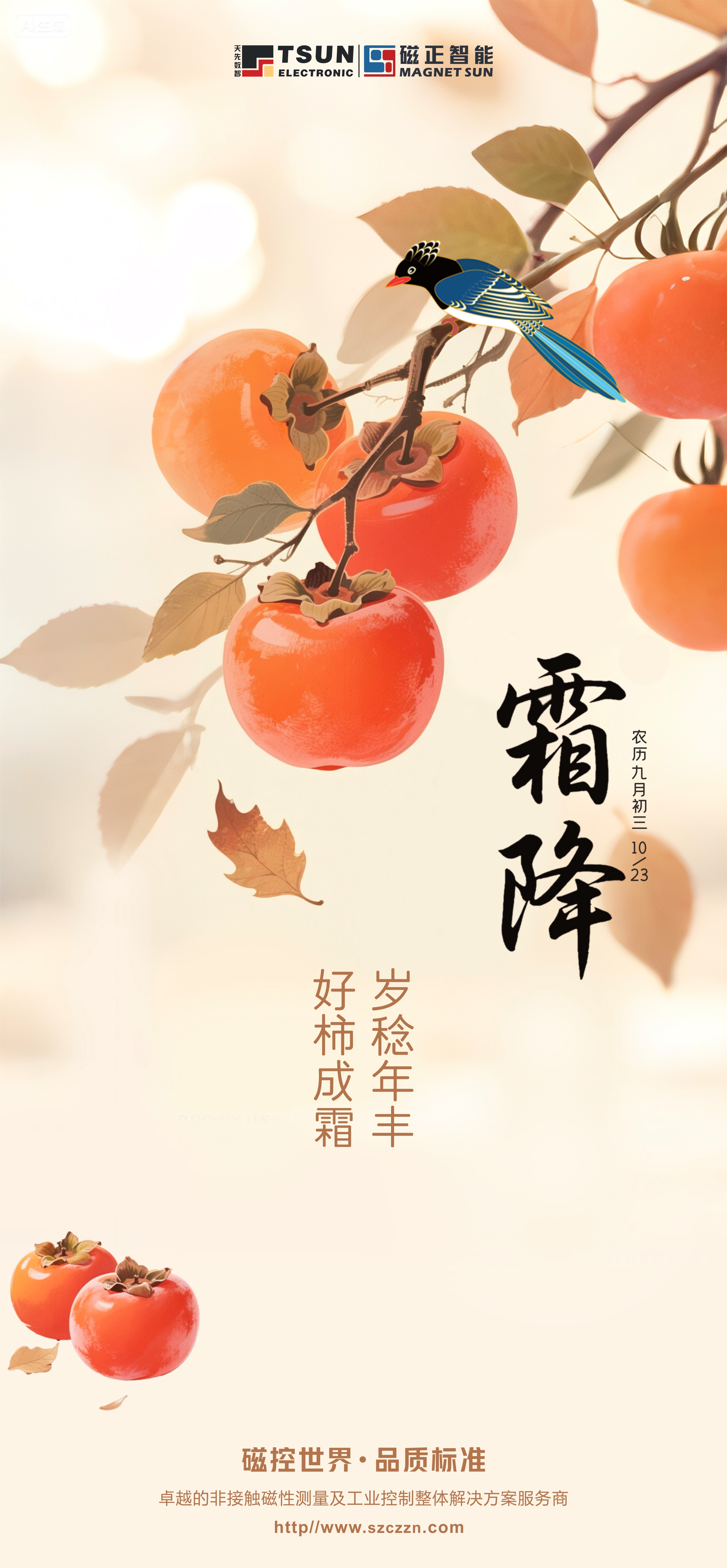 岁稔年丰    好柿成霜